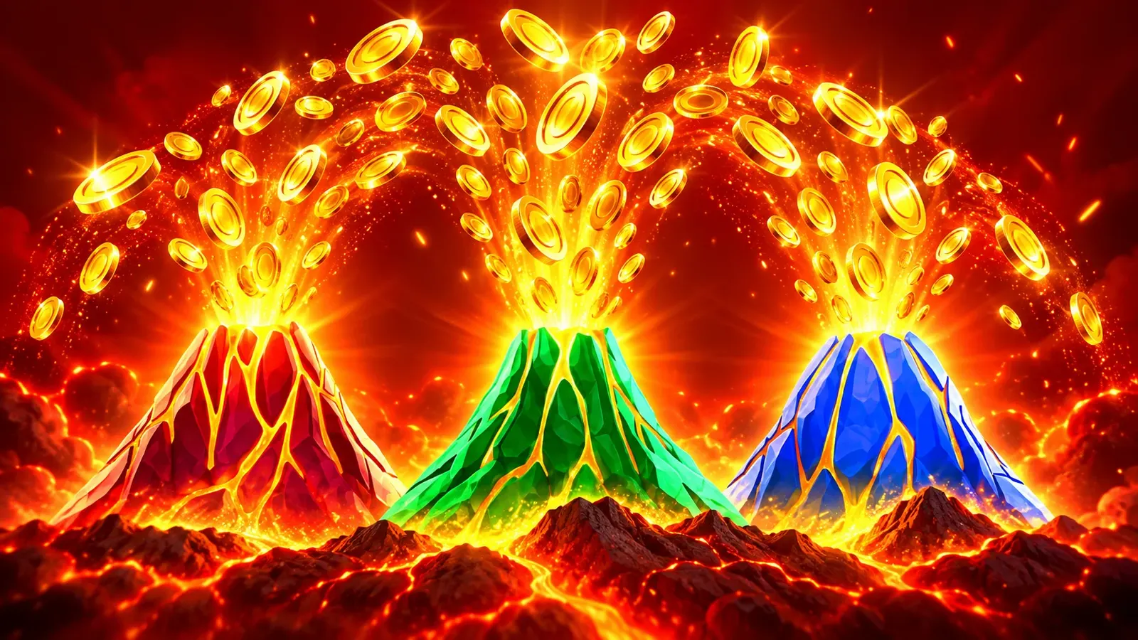 3 Coin Volcanoes artwork