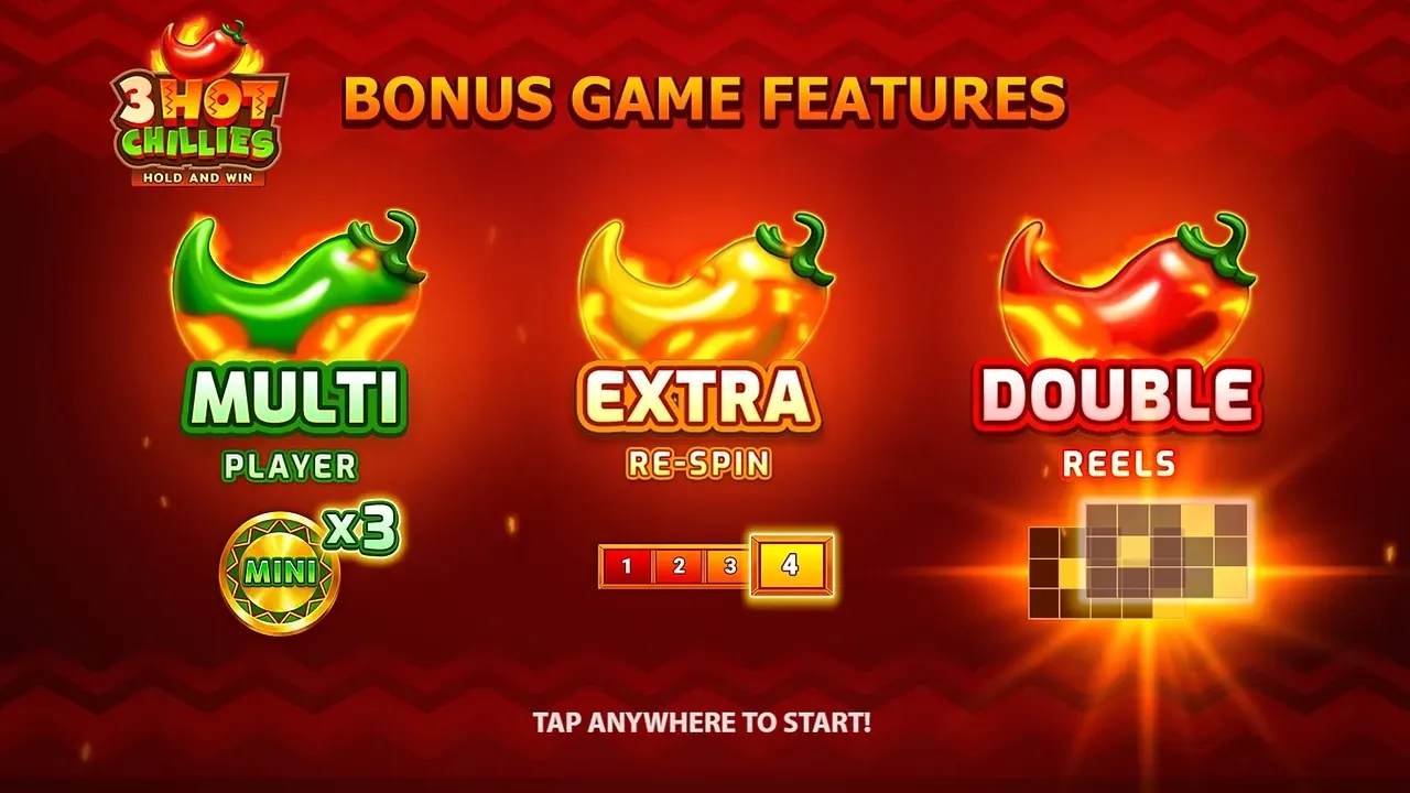 3 Hot Chillies game display, view 2