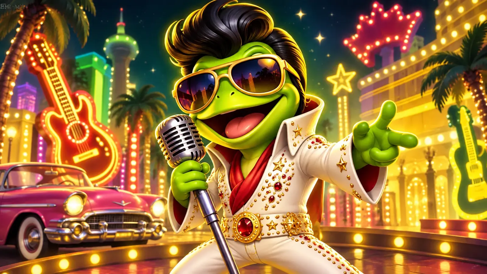 Elvis Frog TRUEWAYS artwork