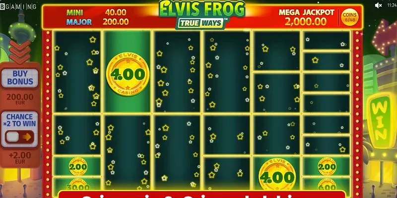 Elvis Frog TRUEWAYS game display, view 1